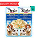 Zigly exclusive Inaba Twin Packs chicken with vegetables and cheese dog food in chicken broth, pack of 8