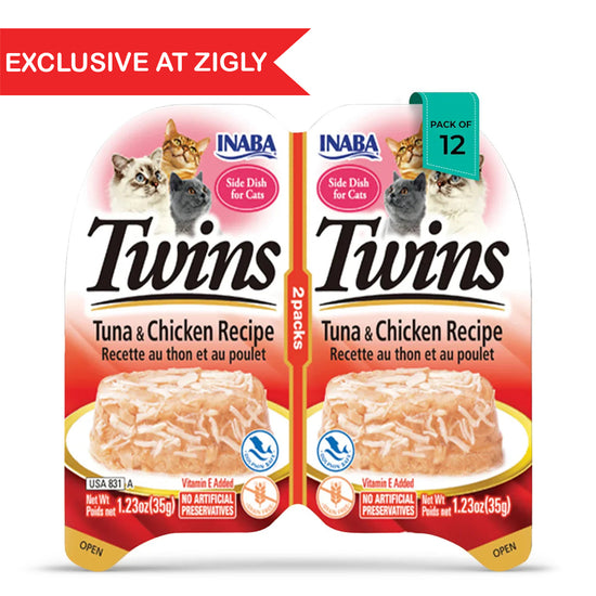 Inaba Cat Twins Cup Tuna n Chicken With Scallop Recipe Wet Cat Food - All Breeds and Life Stages - 70g