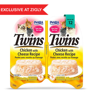 Inaba Cat Twins Cup Chicken With Cheese Recipe Wet Cat Food - All Breeds and Life Stages - 70g