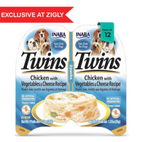 Inaba Dog Twin Cup Chicken With Vegetables n Cheese Recipe Wet Dog Food - All Breeds and Life Stages - 70g