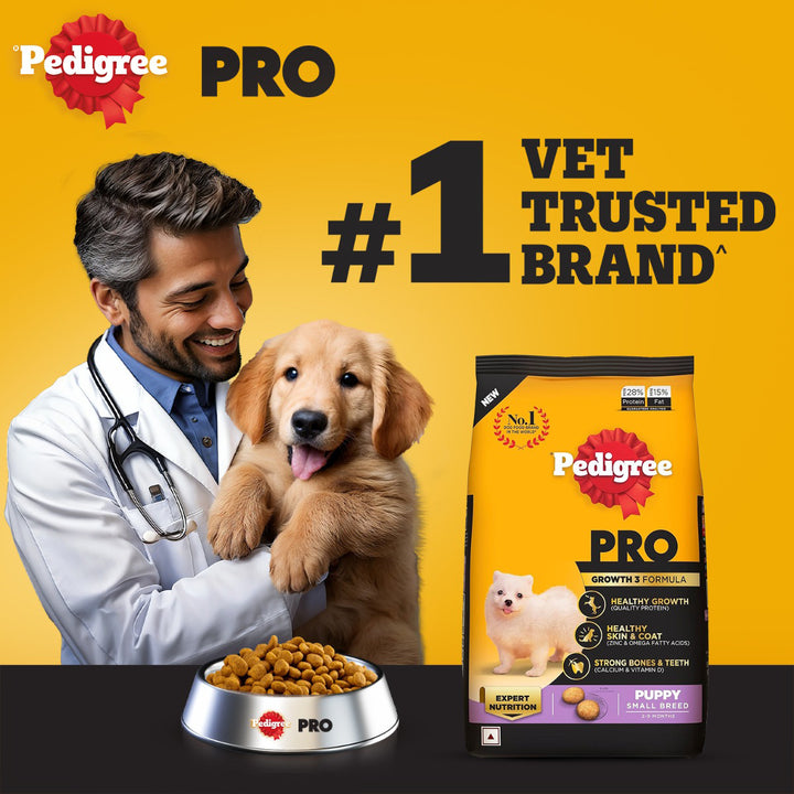 Pedigree PRO Expert Nutrition Chicken Small Breed Puppy Dry Dog Food - 3kg