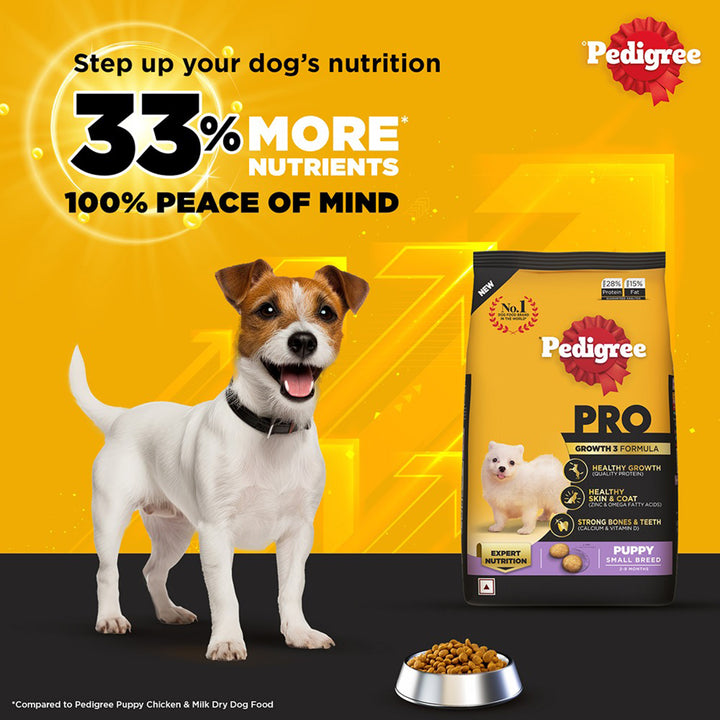 Pedigree PRO Expert Nutrition Chicken Small Breed Puppy Dry Dog Food - 3kg