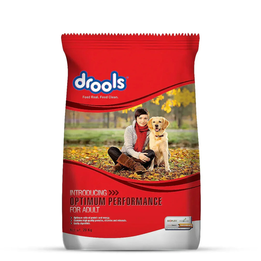 Drools Optimum Performance Dry Dog Food - All Breed Adult - 20kg - Zigly
