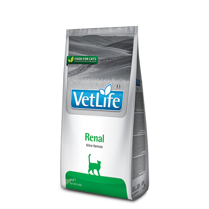 Farmina Vet Life Natural Diet Renal Dry Cat Food - All Breeds Adult - 2kg