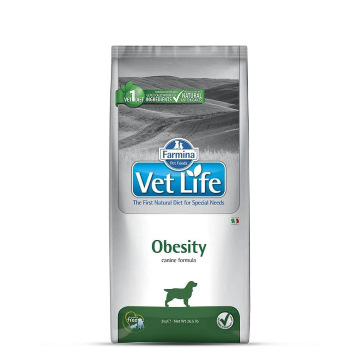 Farmina Vet Life Natural Diet Obesity Dry Cat Food - All Breeds Adult - 2kg