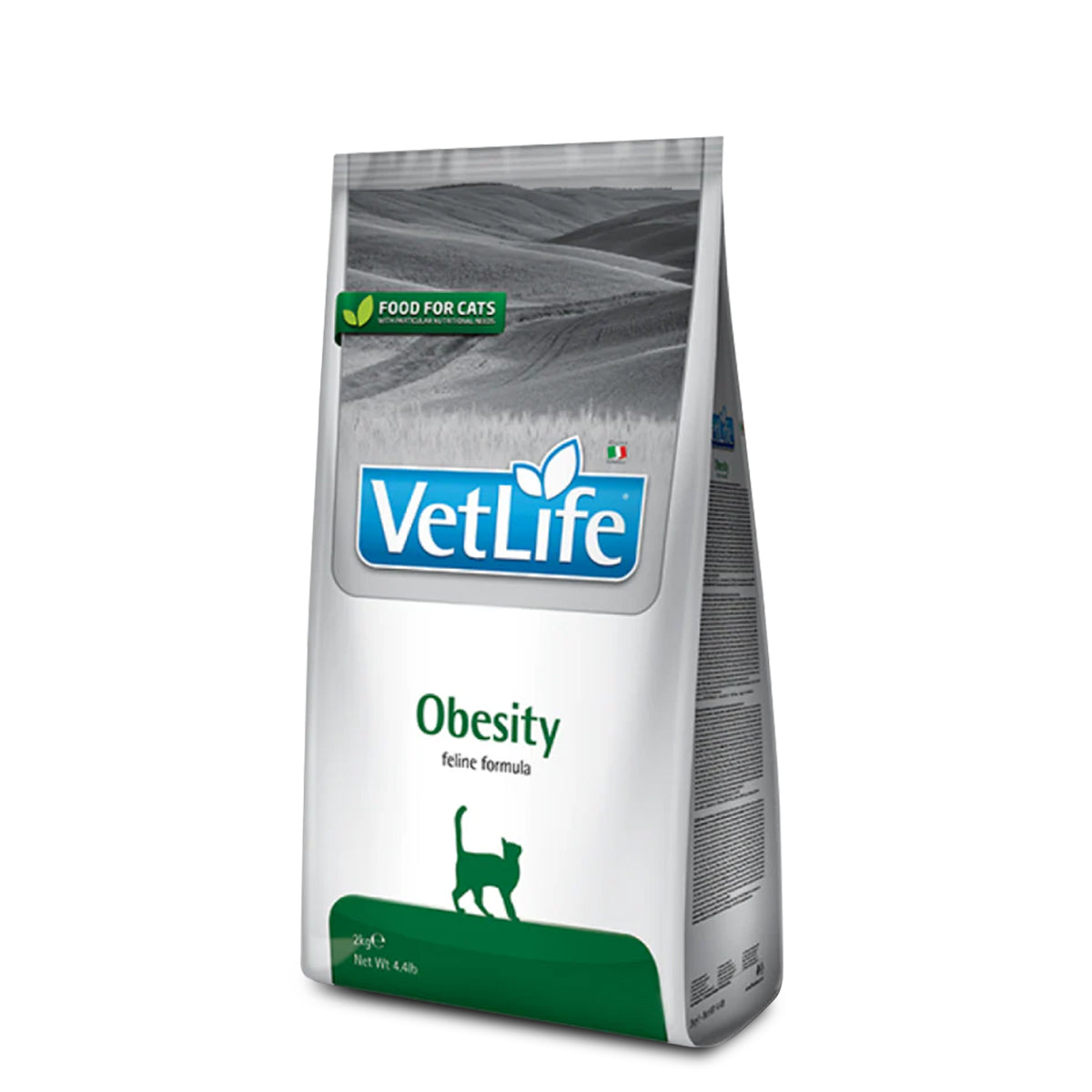 Farmina Vet Life Natural Diet Obesity Dry Cat Food - All Breeds Adult - 2kg
