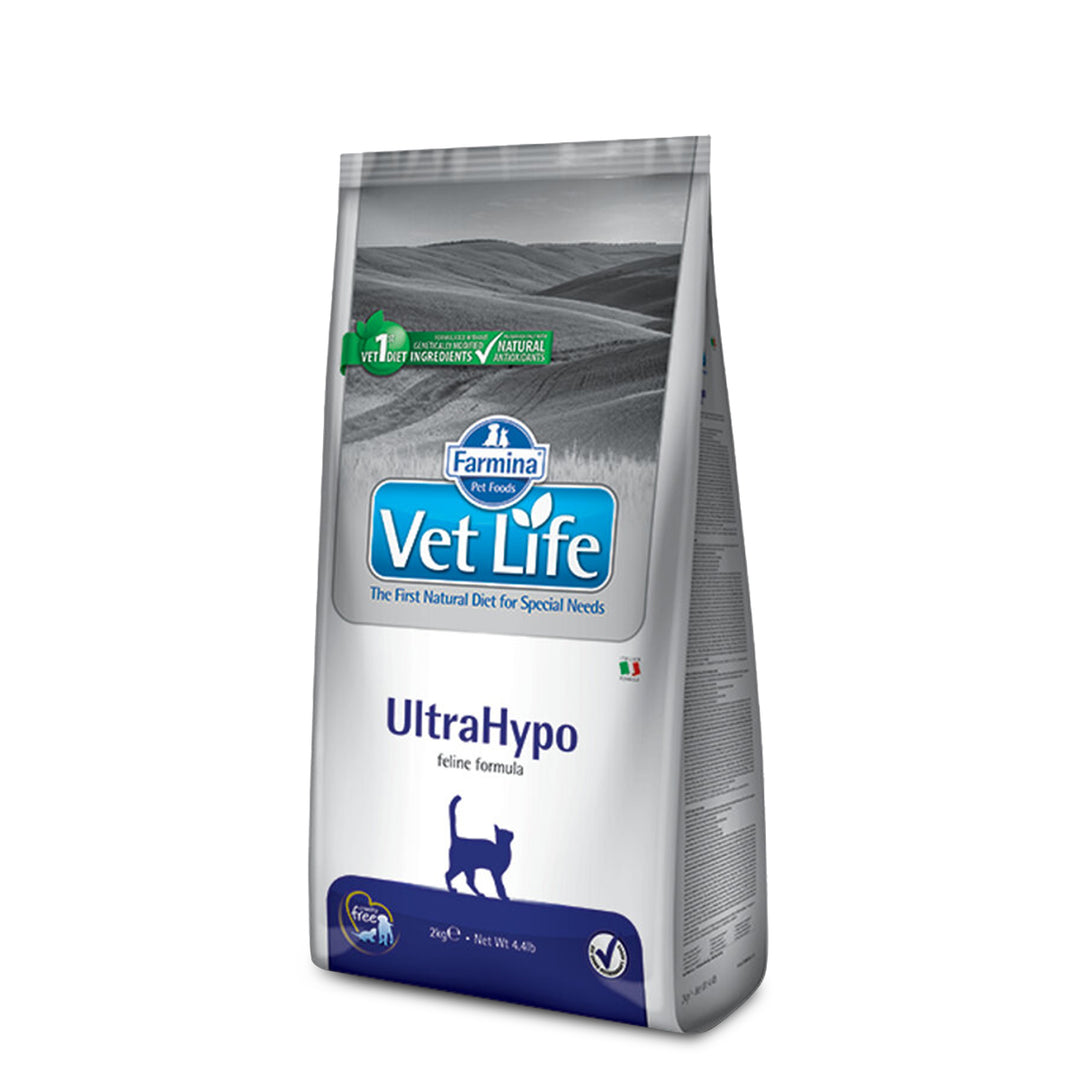 Farmina Vet Life Natural Diet UltraHypo Veterinary Dry Cat Food - All Breed Adult -  2kg