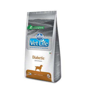 Farmina Vet Life Natural Diet Diabetic Dry Dog Food - All Breed Adult - 2kg