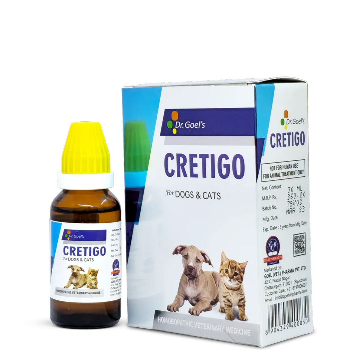 Dr Goel's Cretigo for Dogs and Cats (30ml)