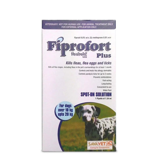 Fiprofort Plus Spot- Ticks & Fleas Solution for Dogs  20-40kg