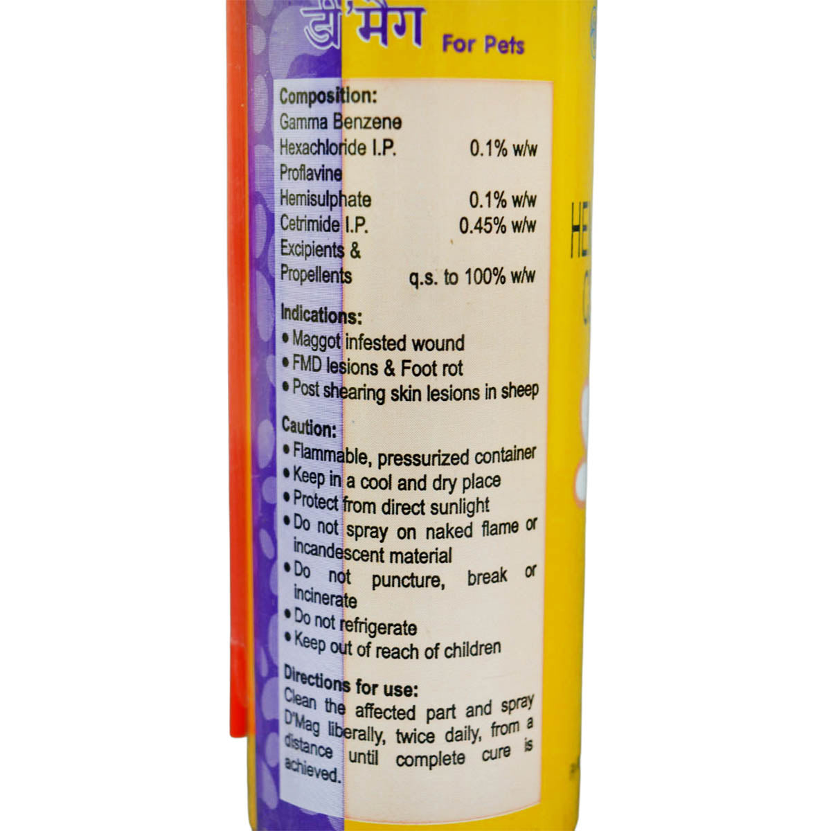 Intas D Mag Wound Care Spray for Dogs - 60ml