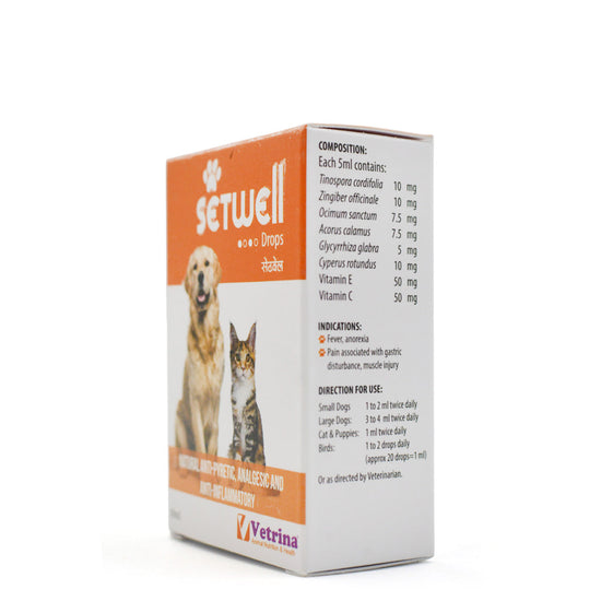 Vetrina Setwell Drops for Dogs and Cats (30ml)