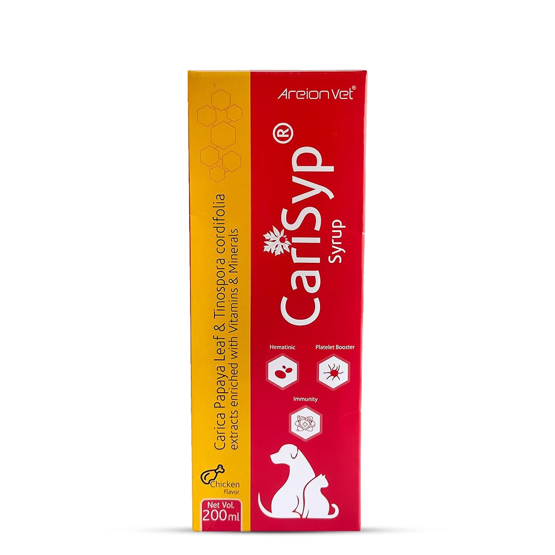 Areionvet Carisyp Immunity Booster Pet Supplement Syrup - 200ml