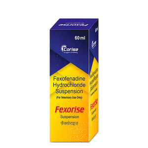 Corise Fexorise (Fexofenadine) 30mg/5ml Antihistamine Oral Suspension for Dogs & Cats (60ml)