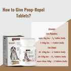 Unico Pharmaceuticals Poop Repel tablets dosage chart for dogs and puppies from zigly