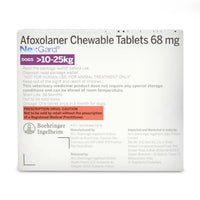 Nexgard Chewable Flea & Tick Prevention tablets for Dogs - 10 to 25kg