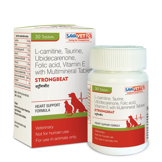 Savavet Heart Supplement Strongbeat 30 Tablets for Dogs by Fifozone