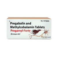 Corise Pregamyl Forte Tablet (Pregabalin & Methylcobalamin) for Dogs and Cats - 10 Tablets