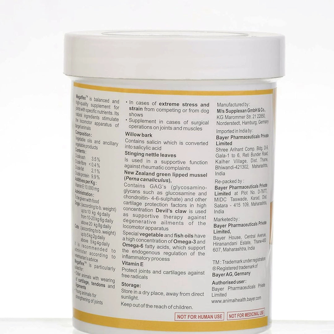 Megaflex Complete Nutritional Supplement for Joint Care for Dogs, Puppies, Cats and Kittens, 250g