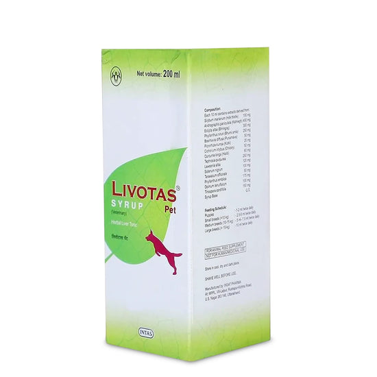 Intas Livotas Liver Tonic Appetite Booster for Dogs & Cats (200ml)