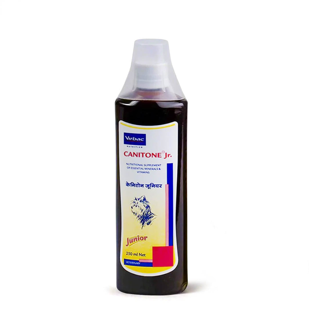 Virbac Canitone Junior Multivitamin Syrup for Dogs and Cats (250ml)