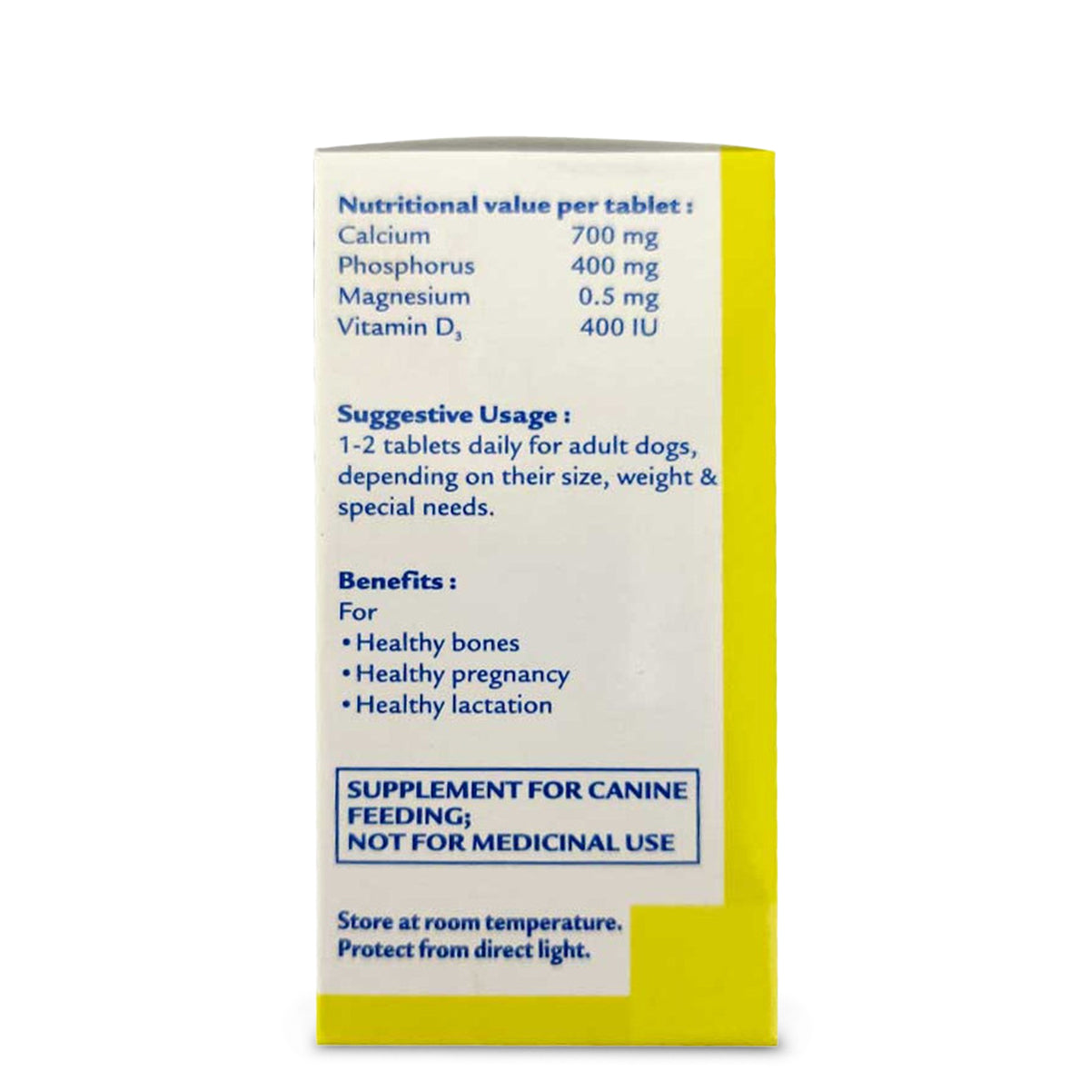 Virbac Canitone Tablets Calcium Supplement for Dogs and Cats (Pack of 30 tablets)