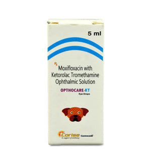 Corise Opthocare KT Eye Drops (Moxifloxacin Ketorolac) for Dogs & Cats (5ml)