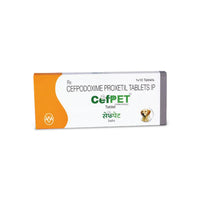 Intas Cefpet 100mg (Cefpodoxime Proxetil) Tablet for Dogs & Cats - 100mg