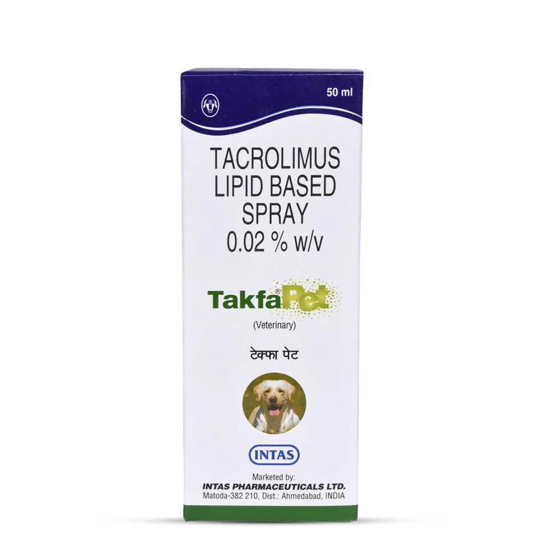 Intas Takfa Pet Spray (Tacrolimus) for Dogs (50ml)