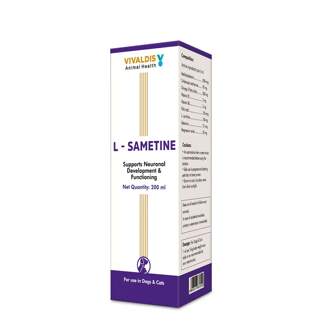 Vivaldis L Sametine Syrup for Dogs and Cats (200ml)