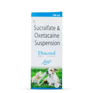 Beaphar - VET Diacool Sucralfate & Oxetacaine Suspension antacid syrup for pets from zigly