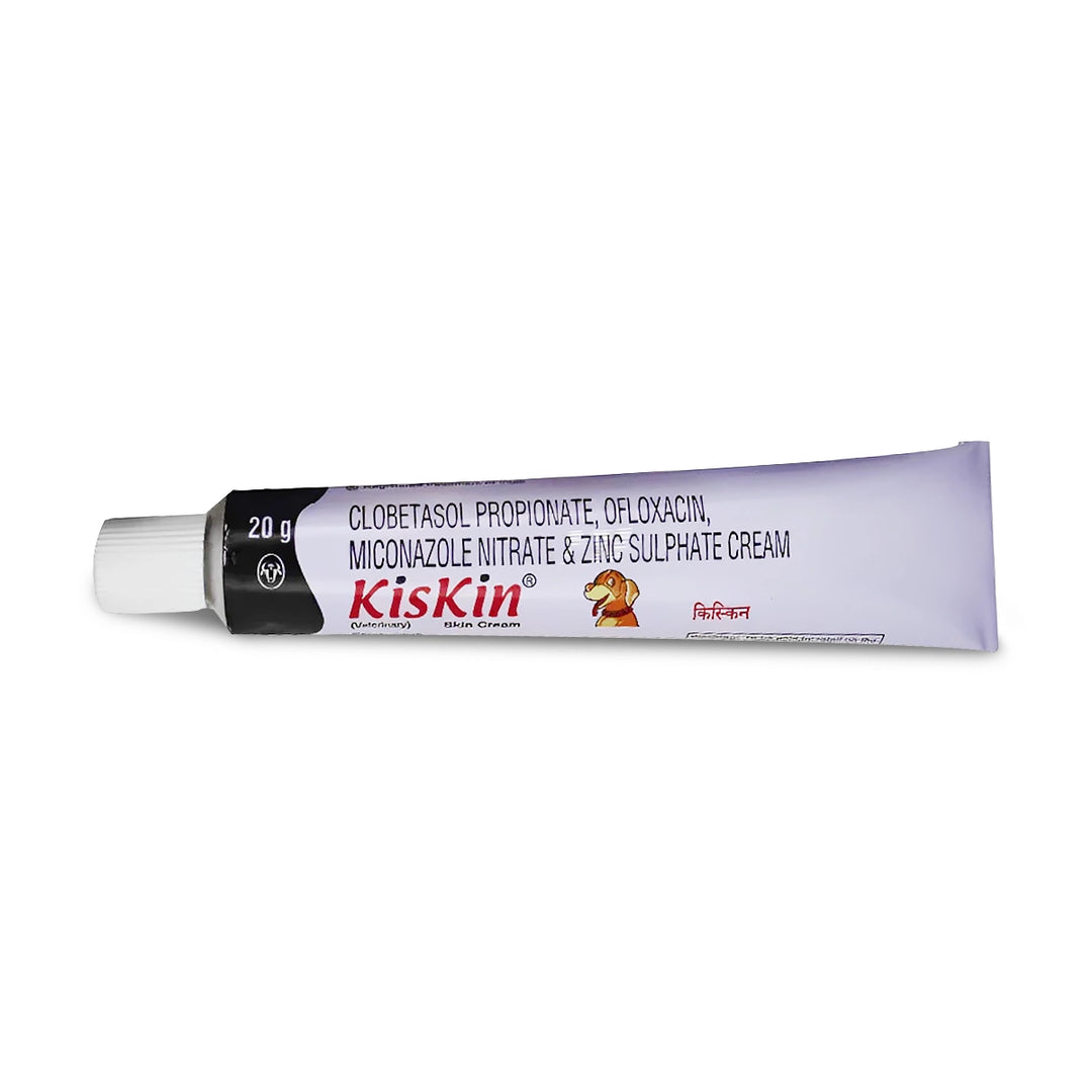 Intas Kiskin Ointment (Cream) (Corticosteroid) for Dogs and Cats - 20g