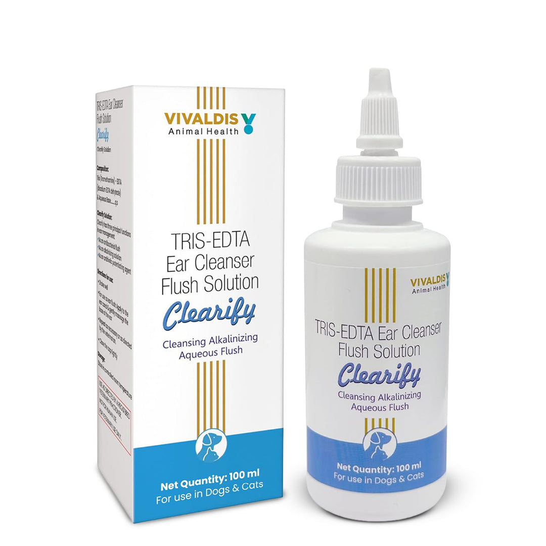 Vivaldis Clearify Tris EDTA Ear Cleaner for Dogs & Cats - 100ml