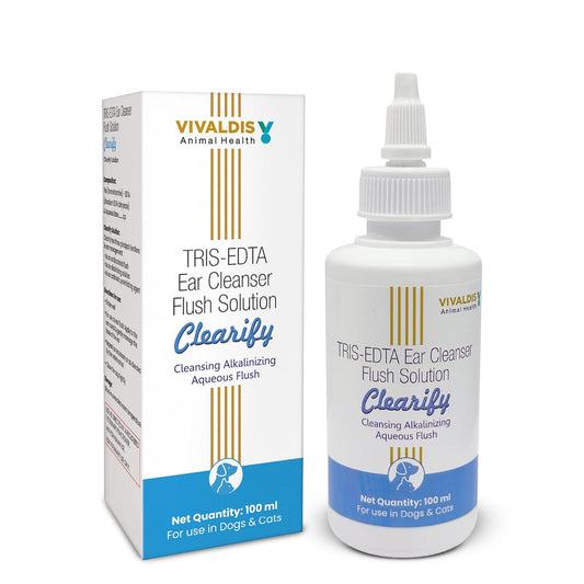 Vivaldis Clearify Tris EDTA Ear Cleaner for Dogs & Cats - 100ml