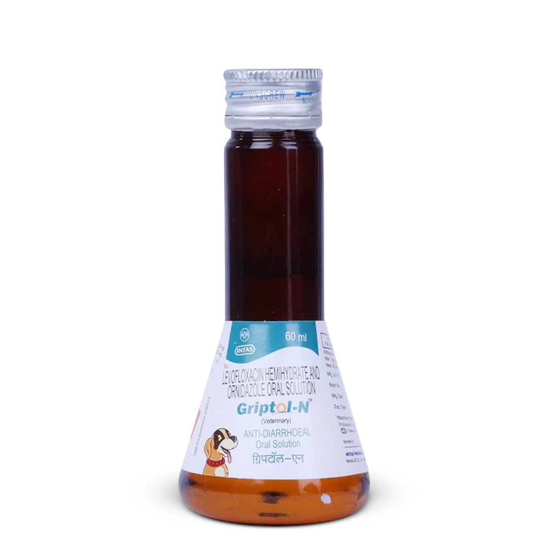 Intas Griptol N Syrup Antidiarrheal Suspension for Dogs (60ml)