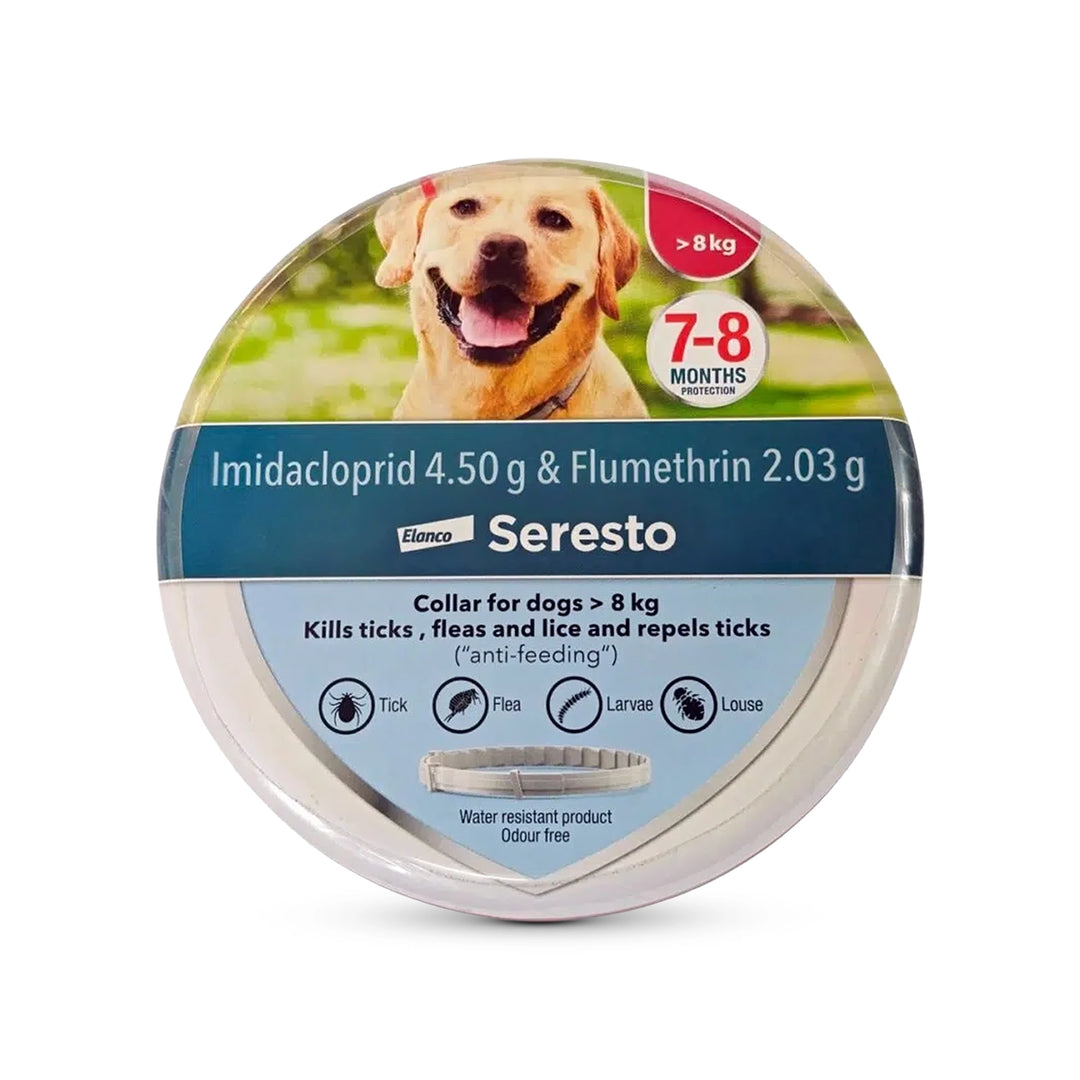 Bayer Seresto 8-Month Flea n Tick Collar for Large Dogs Up to 8kg