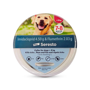 Bayer Seresto (Imidacloprid & Flumethrin) Flea & Tick Collar for Dogs up to 8kg