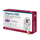 Zoetis Simparica TRIO Chewable Tablets for Dogs - 2.6 - 5kg - 1 Tablet