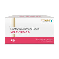 Vivaldis Vet Thyro 0.6 (Levothyroxine sodium) Tablets for Dogs and Cats - 30 Tablets