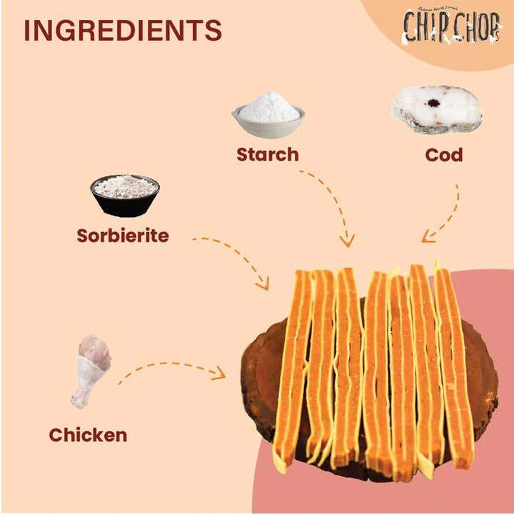 Chip Chops Chicken And Codfish Sandwich Dog Treat - 250g