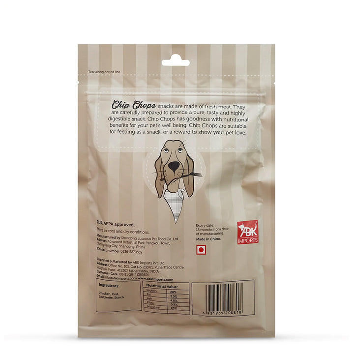 Chip Chops Chicken And Codfish Sandwich Dog Treat - 250g