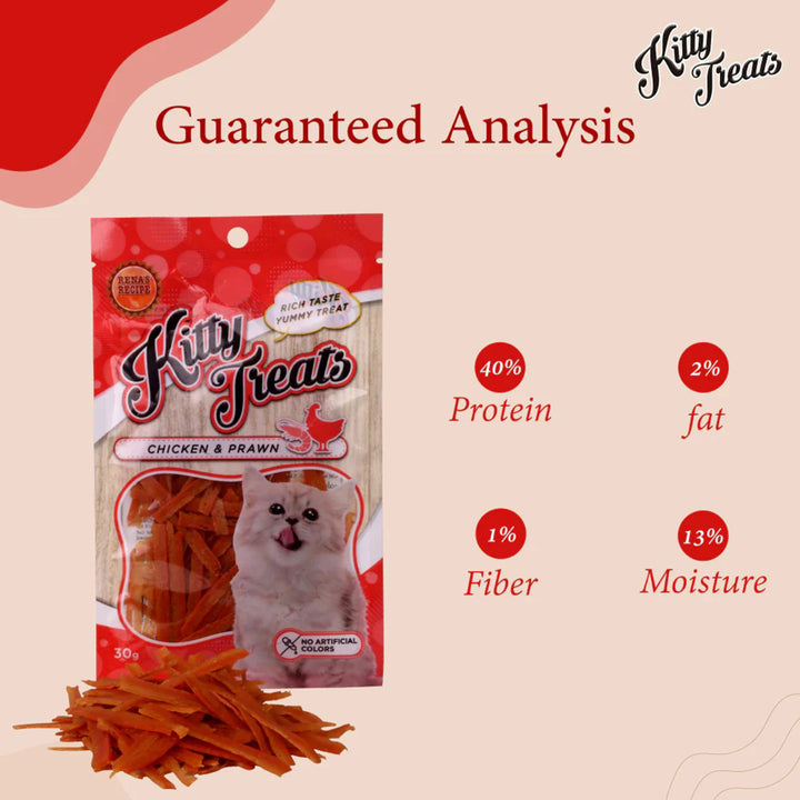 Kitty Treats Chicken With Shrimp Flavour – 30gm
