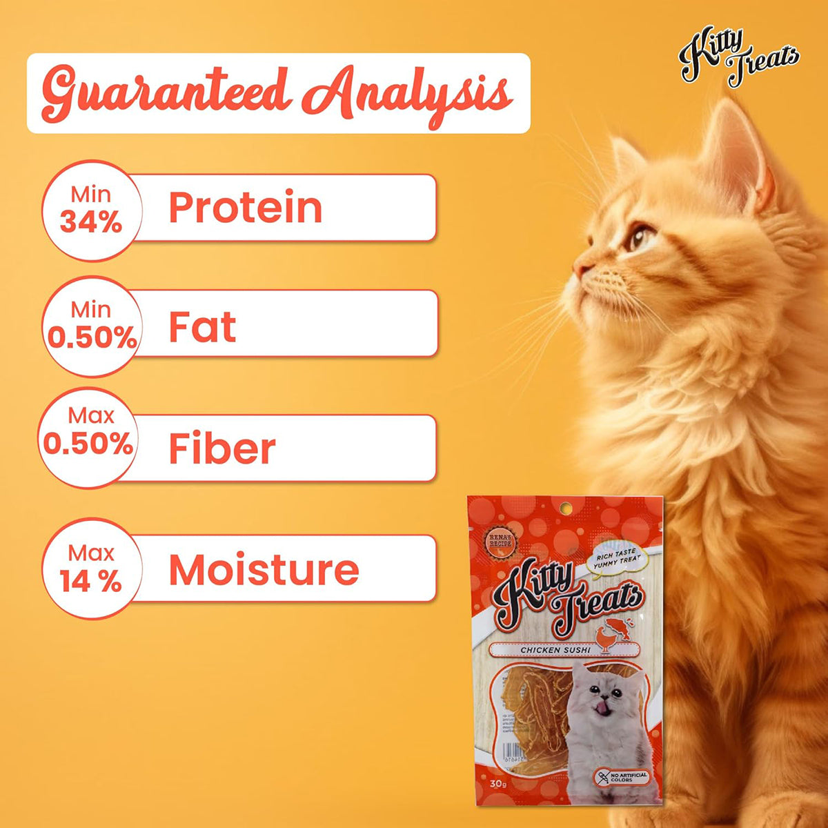 Kitty Treats Chicken Sushi – 30gm