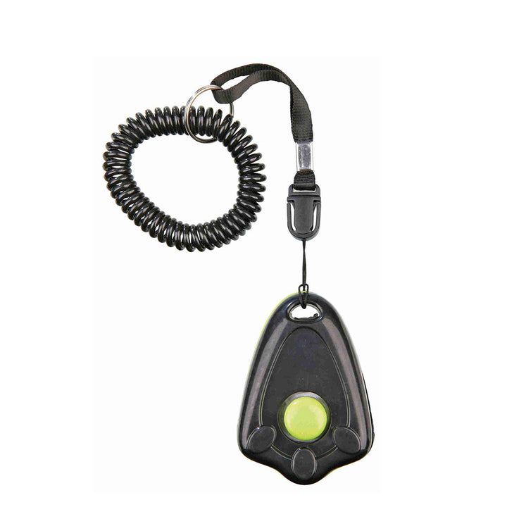 Trixie Clicker With Spiral Wrist Loop For Dog Training - 6cm