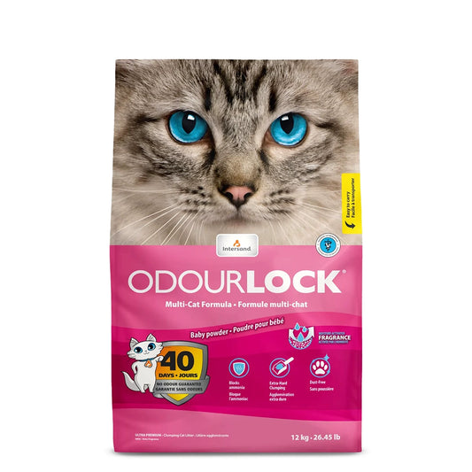 Intersand Odourlock Baby Powder Cat Litter - 12 Kg