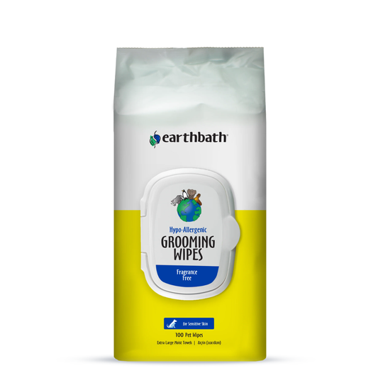 Earthbath All Natural Hypo-Allergenic and Fragrance-Free Grooming Wipes - 100 Wipes