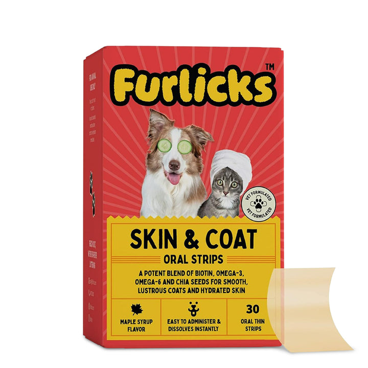 Furlicks Skin & Coat Supplement for Dogs & Cats – Maple Syrup Flavour