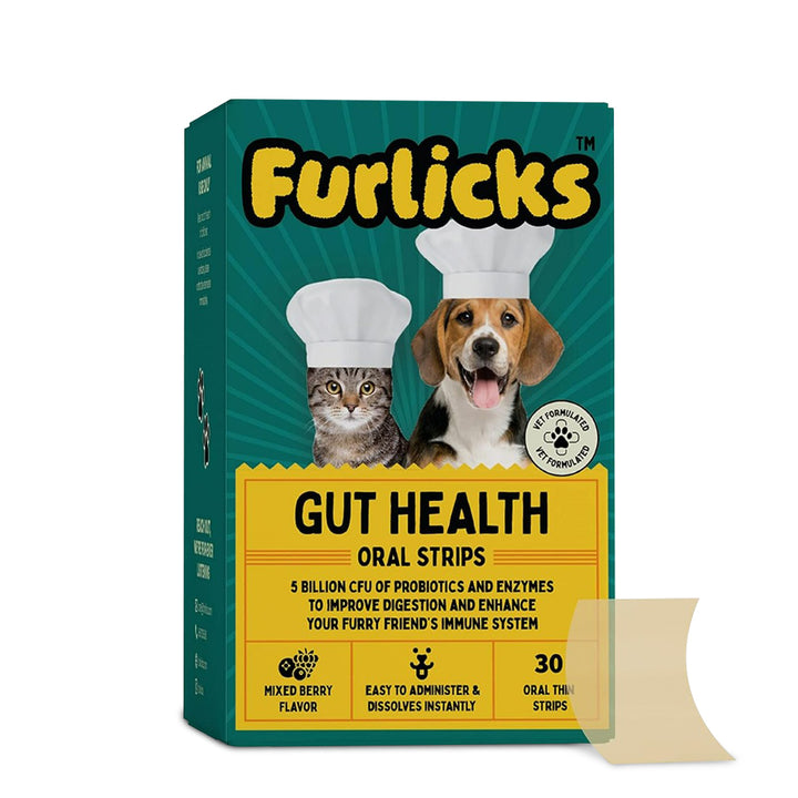 Furlicks Gut Health Supplement for Dogs & Cats – Mixed Berry Flavour