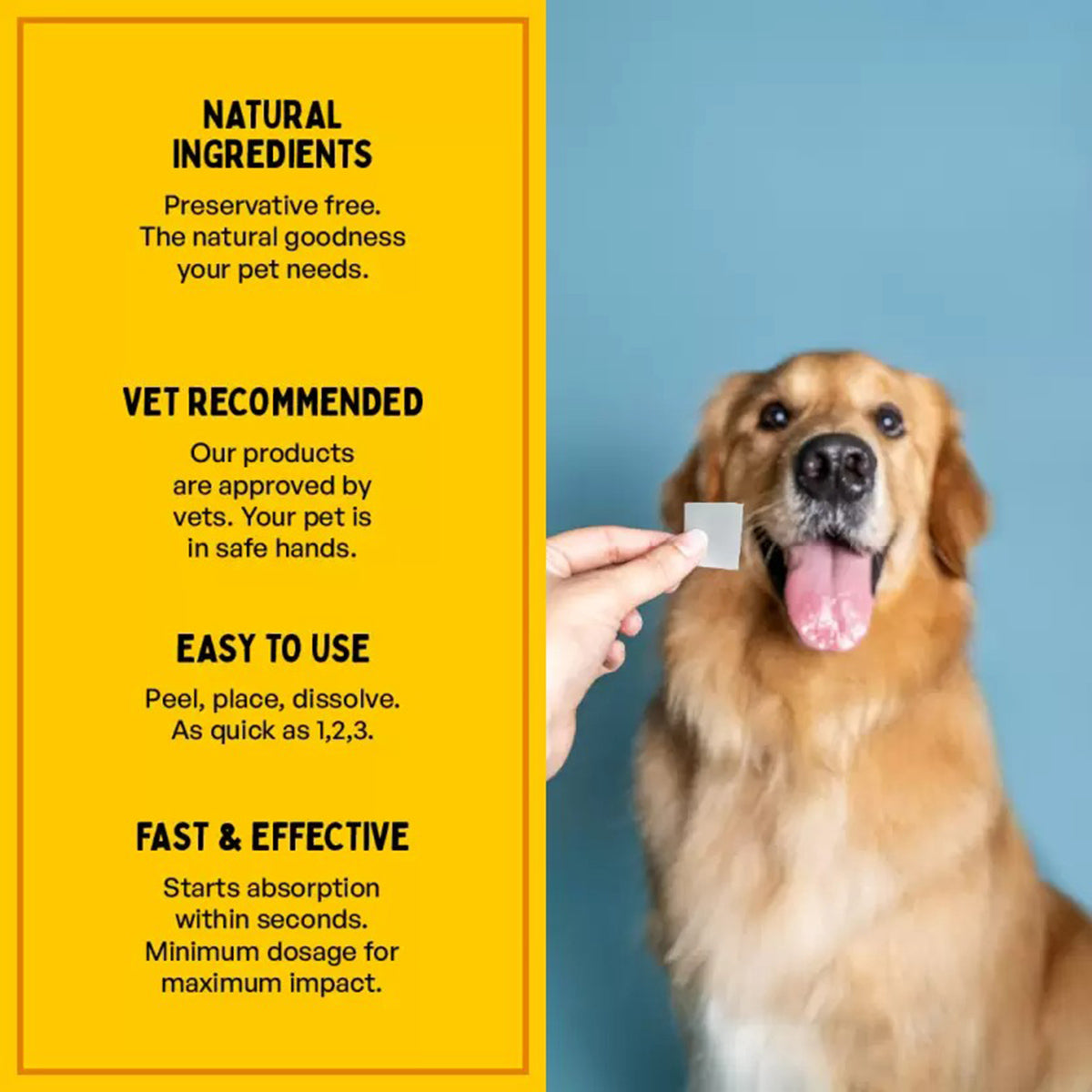 Furlicks Calming Aid Oral Strips for Dogs & Cats – Mixed Fruit Flavour