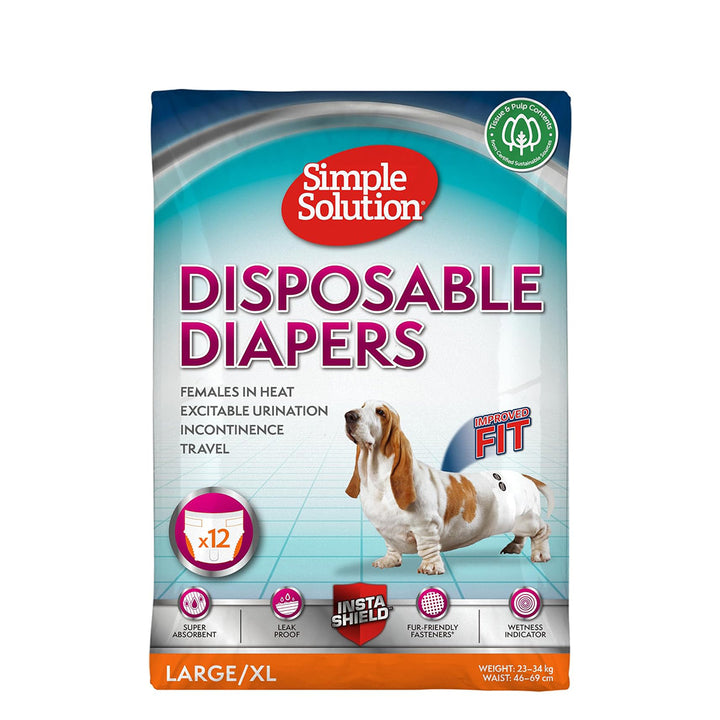 Simple Solution Disposable Diapers - 12 Diapers
